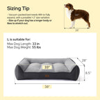 Bedsure SupportMax® Extra Thick Orthopedic XL Dog Bed for Extra Large Dogs