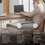Signature Design by Ashley Realyn Lift Top Standing Desk, 60 in, Two-Tone