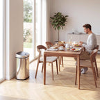 HOMCOM 58L Motion Sensor Bin Automatic Touchless for Kitchen Silver Tone