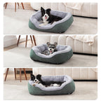 INVENHO Medium Dog Beds for Medium Dogs Washable, Rectangle Dog Bed Medium Size Dog, Orthopedic Dog Bed, Warming Soft Calming Sleeping Puppy Bed Durable Pet Bed with Anti-Slip Bottom M(30"x24"x9")