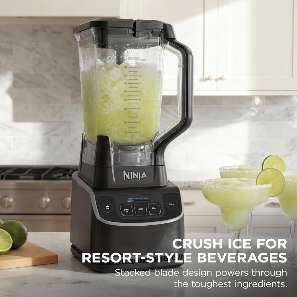 Ninja UltraCrush Professional Blender, 1000W, 72oz Pitcher, 3 Speeds, BP201 | 1000W Total Crushing blades power through ice & fruit. XL 72-oz pitcher, 3 manual speeds plus pulse. Dishwasher safe.