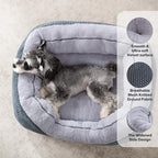 INVENHO Medium Dog Beds for Medium Dogs Washable, Rectangle Dog Bed Medium Size Dog, Orthopedic Dog Bed, Warming Soft Calming Sleeping Puppy Bed Durable Pet Bed with Anti-Slip Bottom M(30"x24"x9")