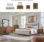 Signature Design by Ashley Mid Century Modern 6 Drawer Dresser for Bedroom | 6-drawer double dresser, Hardwood solids mango wood veneer and MDF substrates, Bedroom storage, Lyncott Series