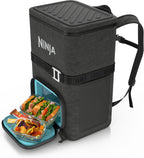 Ninja FrostVault™ Go XL Soft Backpack Cooler, Dry Storage, Charcoal Grey | Ninja FrostVault Go XL soft cooler, stays cool for hours with a leakproof, easy-access lid, and carries like a backpack