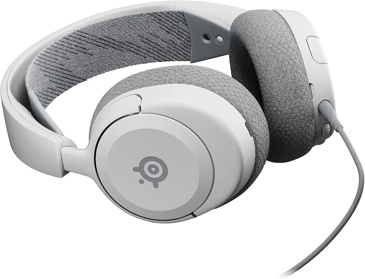 SteelSeries Arctis Nova 1P for PlayStation - PS5 Gaming Headset - Hi-Fi Drivers - 360° Spatial Audio - AirWeave Memory Foam Ear Cushions - Lightweight - Also compatible with PC, Xbox - White