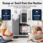 Ninja NC701 CREAMi Swirl 13-in-1 Soft Serve Ice Cream Machine (Renewed) Bundle with 2 YR CPS Enhanced Protection Pack