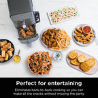 Ninja Air Fryer DoubleStack XL, 10 Qt, 6-in-1, Deep Grey, SL401 | Air fry, broil, roast, bake, reheat, dehydrate, Cooks 4 foods at once, Fits 5 lb chicken