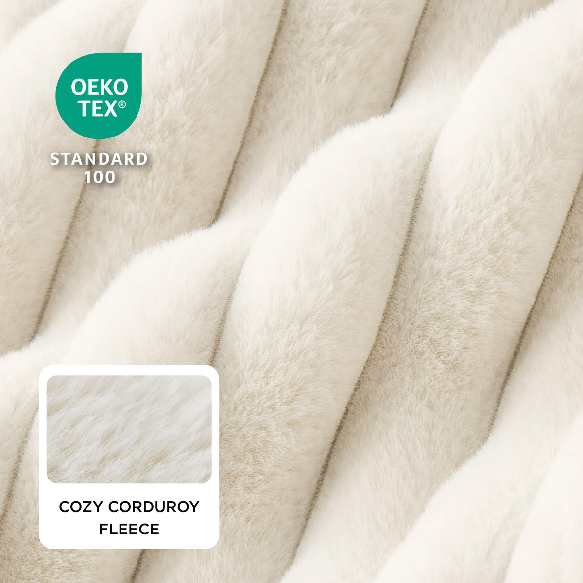Bedsure ComfyFleece® Cute Dog Beds Large Sized Dog Washable，36in Cream