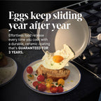 Ninja NeverQuit 3-Piece Ceramic Fry Pan Set, Iceland Blue, CQ13000BL4
