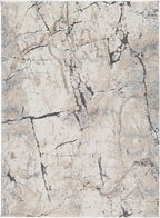 Signature Design by Ashley Wyscott Living Room Rug, 8x10 Modern Abstract | 17 mm high-low pile polyester and polypropylene, Exact 7'10" x 10'3" dimensions, Natural jute backing