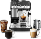 Ninja Luxe Café Mini, Espresso Machine & Drip Coffee, Stainless, ES301 | Built-in Burr Grinder, Precision Scale & Manual Steam Wand, Lattes, Cappuccinos & More