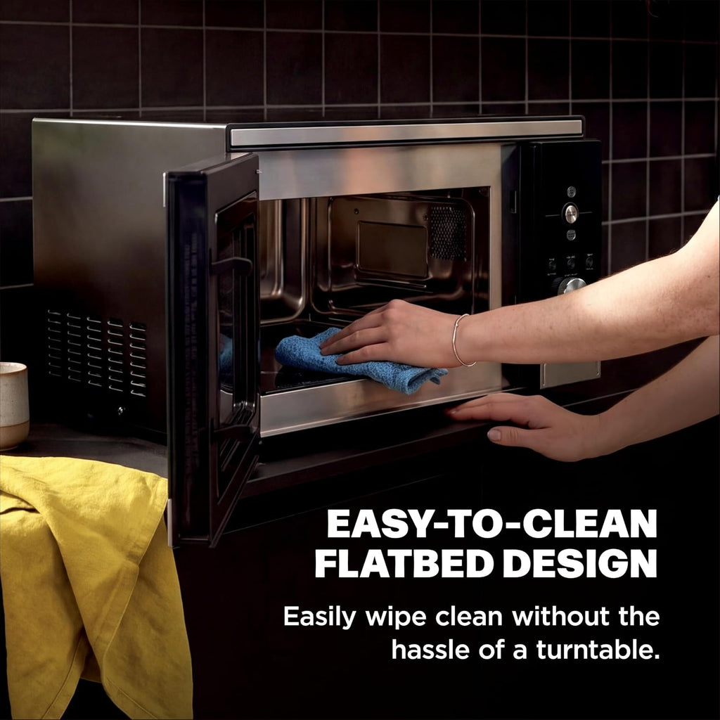 Ninja® Crispi™ Microwave & Air Fryer with FusionCrisp, Silver, MW101 | Replaces a countertop microwave and air fryer with 14 functions; Fast 1000W microwave and powerful 1700W Ninja® air fryer.