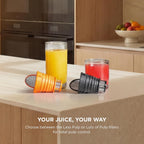 Ninja NeverClog Cold Press Juicer, 24oz Jug, 36oz Pulp, Navy, JC151NV | 150W high-torque auger juices fibrous fruits & veggies. Total Pulp Control, 2 one-touch programs. Dishwasher safe.