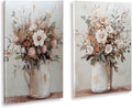 Signature Design by Ashley Floral Canvas Gallery Wall Art Sets | Unframed gallery wrapped canvas over wood, Hand painted textures with gold foil embellishments for living rooms, Faisaldon