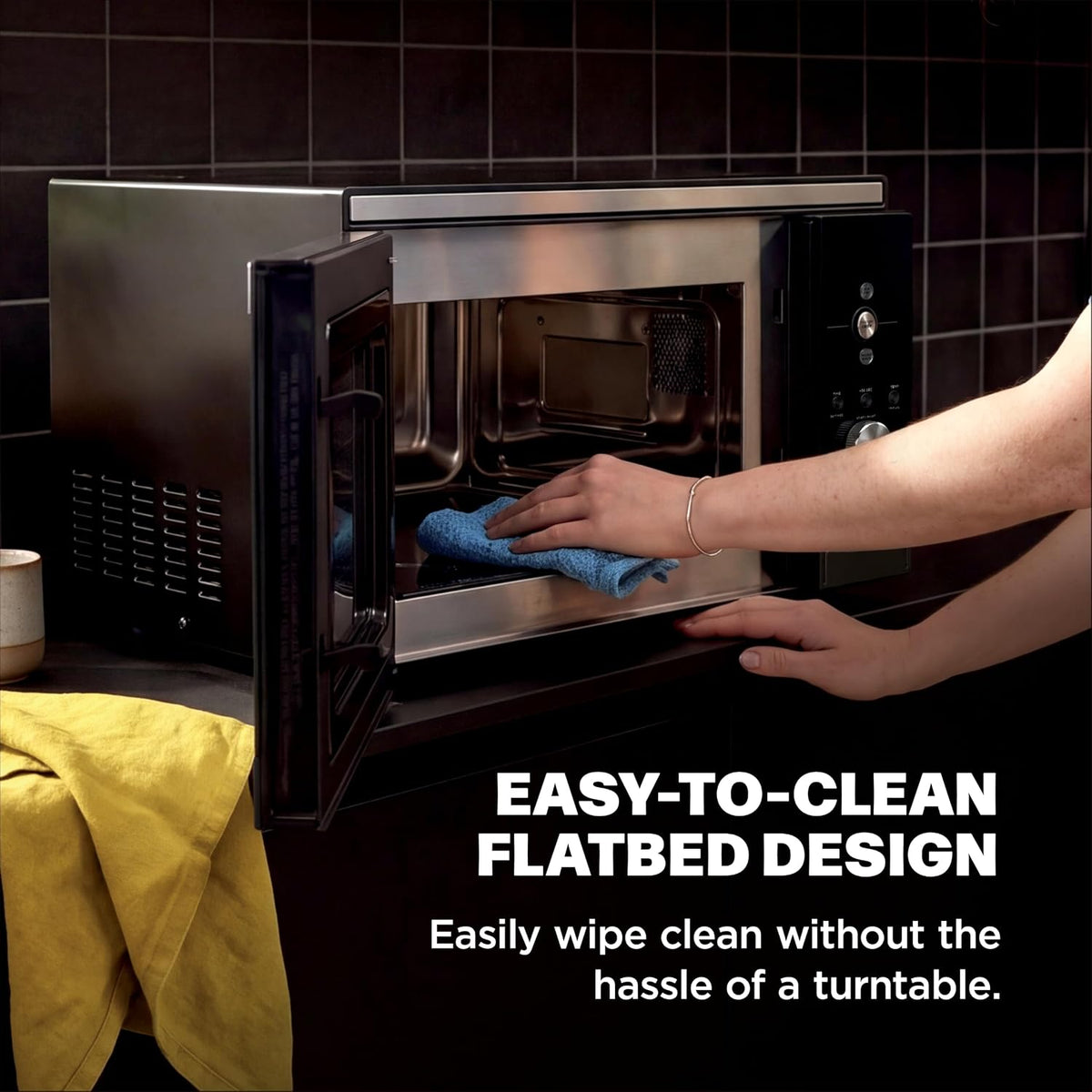 Ninja® Crispi™ Microwave & Air Fryer with FusionCrisp, Black, MW101BK1 | Replaces a countertop microwave and air fryer with 14 functions; Fast 1000W microwave and powerful 1700W Ninja® air fryer.