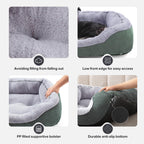 INVENHO Medium Dog Beds for Medium Dogs Washable, Rectangle Dog Bed Medium Size Dog, Orthopedic Dog Bed, Warming Soft Calming Sleeping Puppy Bed Durable Pet Bed with Anti-Slip Bottom M(30"x24"x9")