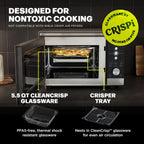 Ninja® Crispi™ Microwave & Air Fryer with FusionCrisp, Silver, MW101 | Replaces a countertop microwave and air fryer with 14 functions; Fast 1000W microwave and powerful 1700W Ninja® air fryer.