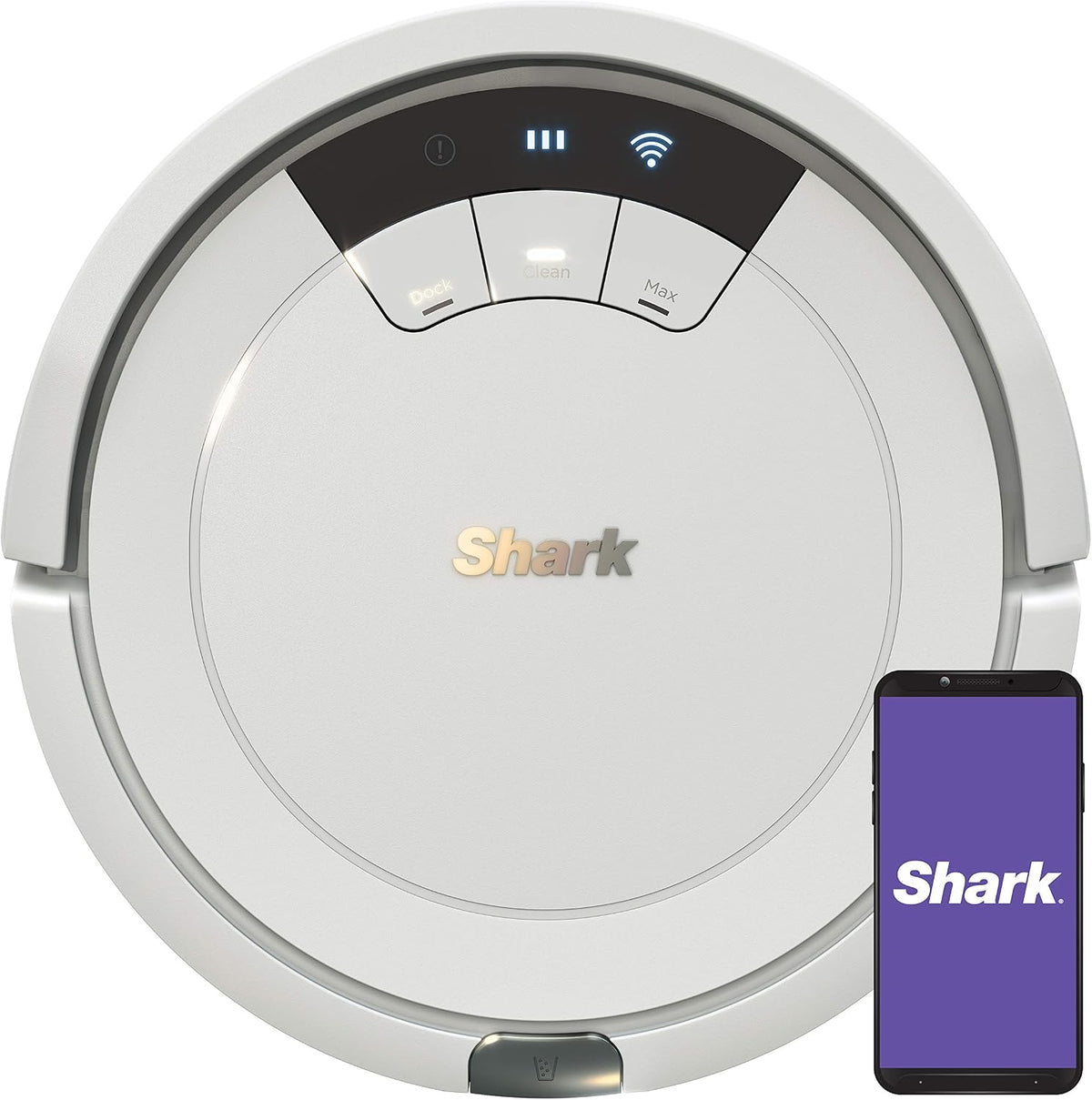 Shark AV2501S AI Ultra Robot Vacuum, with Matrix Clean, Home Mapping, 30-Day Capacity HEPA Bagless Self Empty Base, Perfect for Pet Hair, Wifi, Dark Grey