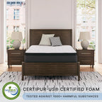 Signature Design by Ashley Queen Pillow Top 13 ' Pillow Top Hybrid Mattress with Gel Memory Foam, Edge Support for Cool Sleep and Pressure Relief, Fiberglass-Free, Bed In A Box