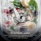 Ninja Nutri-Plus Personal Blender, 900PW, (3) 20oz Cups, Silver, BN301 | 900-peak-watt push-to-blend motor for smoothies & sauces. (3) 20-oz cups, 2 spout lids & storage lid. Dishwasher safe.