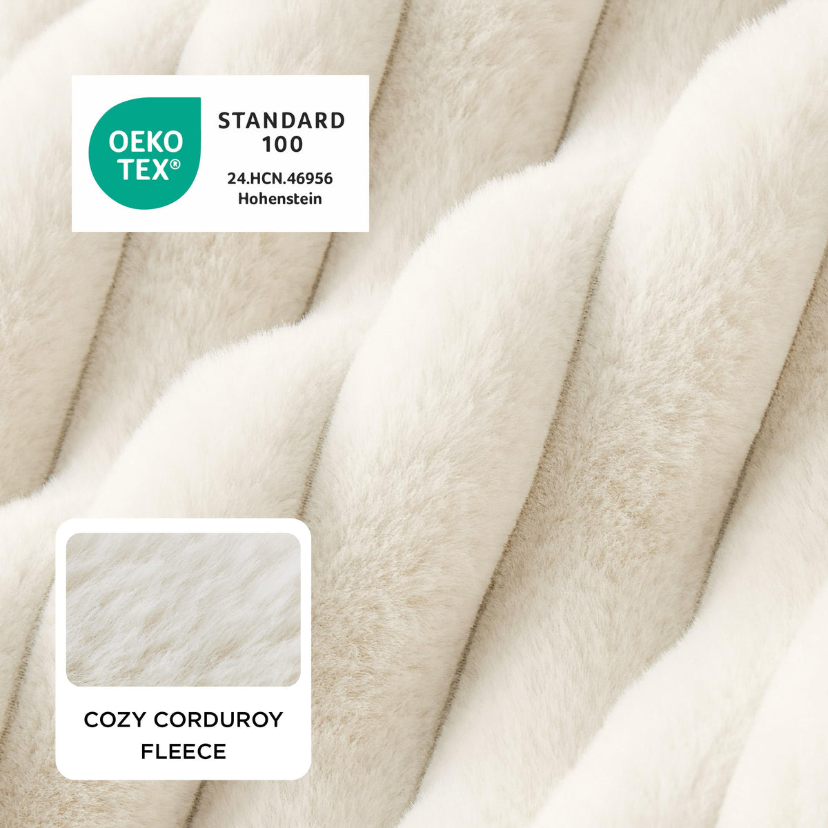 Bedsure ComfyFleece® Cute Dog Beds Large Sized Dog Washable，36in Cream