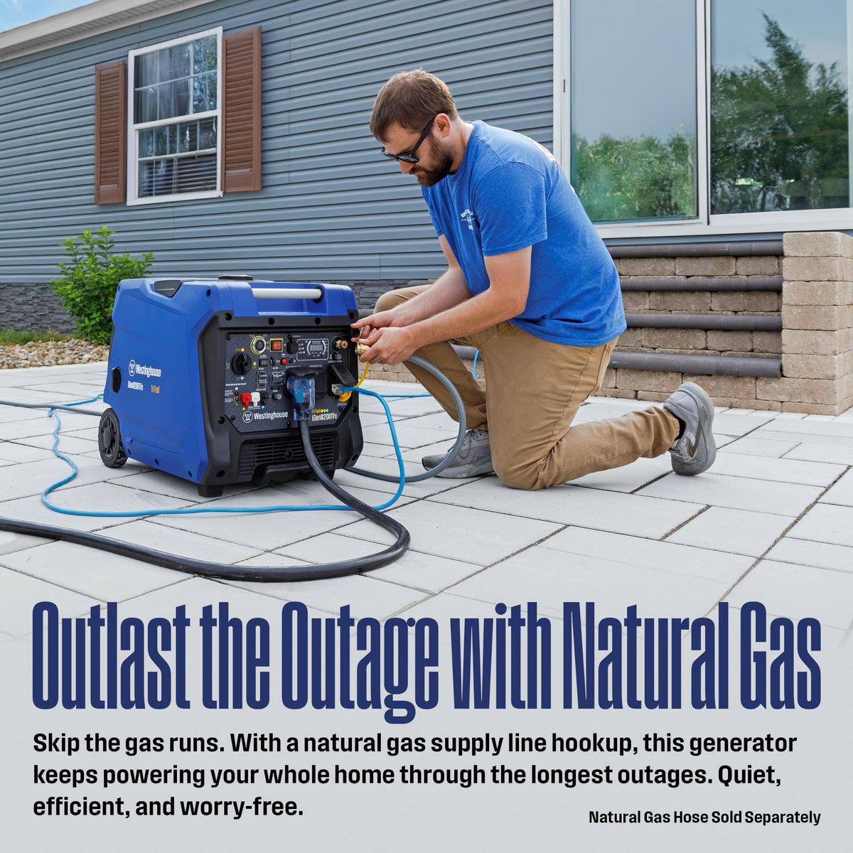 Westinghouse 12000 Peak Watt Dual Fuel Portable Inverter Generator, Remote Electric Start, Transfer Switch Ready, Gas and Propane Powered, Low THD - Safe for Electronics, Parallel Capable, CO Sensor