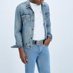 Levi’s Men’s Leather Jean Belt with Removable Plaque Buckle, Western‑Style Cowboy Belt for Everyday Wear