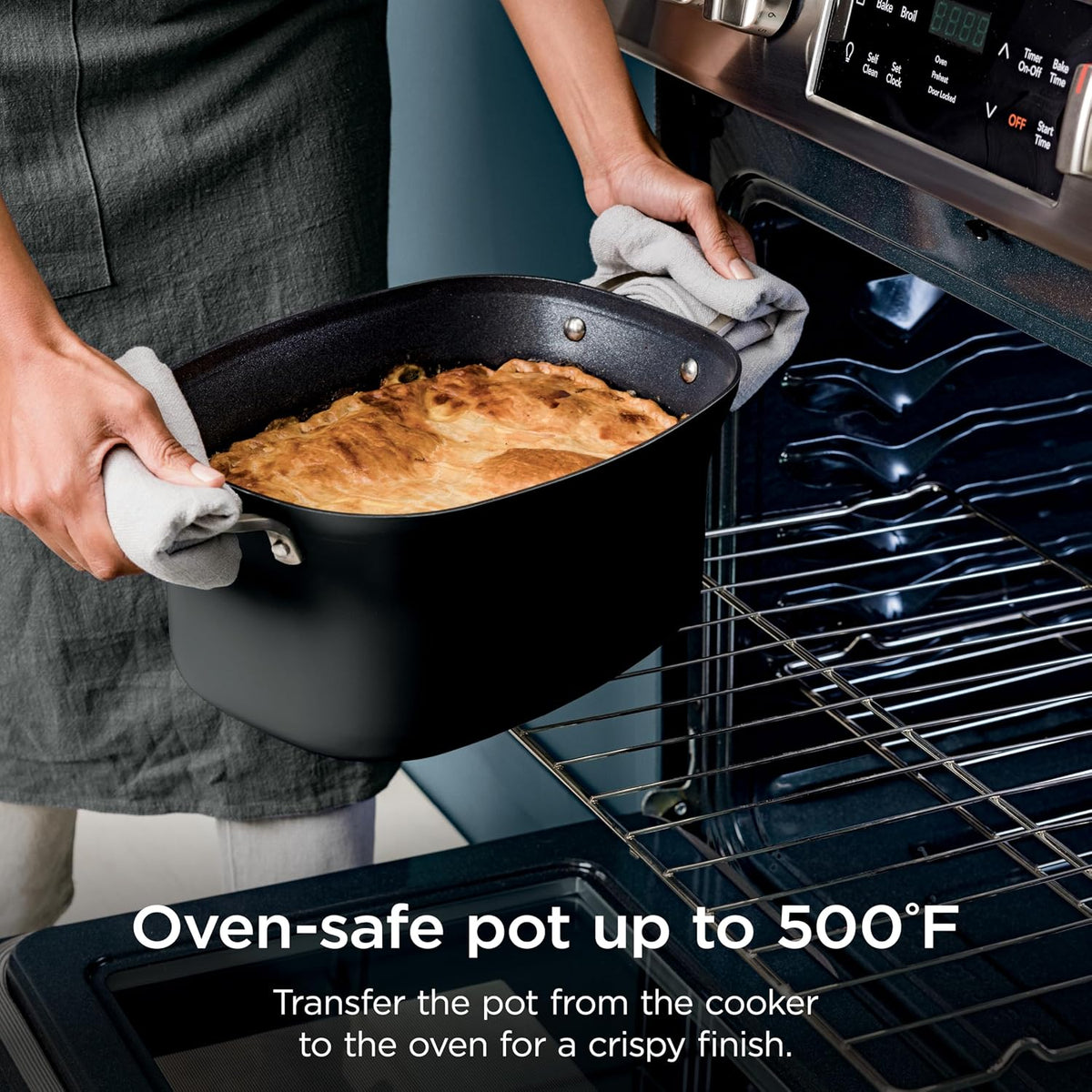 Ninja® PossibleCooker™ PLUS 12-in-1, 8.5-qt, Black, MC1010 | 12-in-1 replaces 12 appliances, Sous Vide & Proof, glass lid, nonstick oven-safe pot to 500°F, cooker-to-oven-to-table.