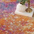 Nourison Home Passion Sunburst 8' x 10' Area-Rug, Modern, Abstract, Easy-Cleaning, Non Shedding, Bed Room, Living Room, Dining Room, Kitchen