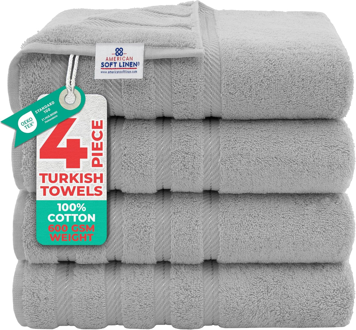 American Soft Linen 100% Cotton Luxury Turkish Towels, Makeup Remover Set