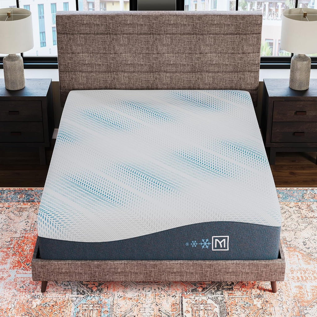 Signature Design by Ashley Millennium Luxury Plush Gel Latex Hybrid 15 Inch Mattress, Queen, White