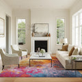 Nourison Home Passion Sunburst 8' x 10' Area-Rug, Modern, Abstract, Easy-Cleaning, Non Shedding, Bed Room, Living Room, Dining Room, Kitchen