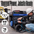 Westinghouse 28000 Peak Watt Tri-Fuel Home Backup Portable Generator, Remote Electric Start, Transfer Switch Ready, Gas, Propane, and Natural Gas Powered