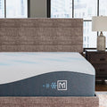 Signature Design by Ashley Millennium Luxury Plush Gel Latex Hybrid 15 Inch Mattress, Queen, White