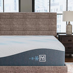 Signature Design by Ashley Millennium Luxury Plush Gel Latex Hybrid 15 Inch Mattress, Queen, White