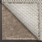 Nourison Home Courtyard 9' x 12' Indoor/Outdoor Serged Edges Area Rug Ivory Silver