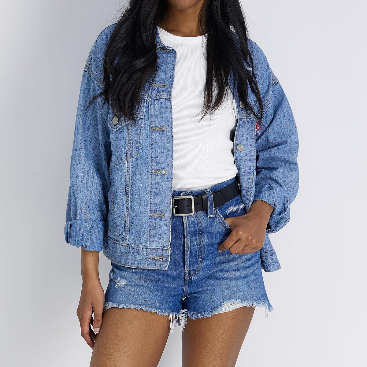 Levi's Women's Casual Leather Belt With Square Buckle – Stylish Jeans & Dress Belt (Regular & Plus Sizes)
