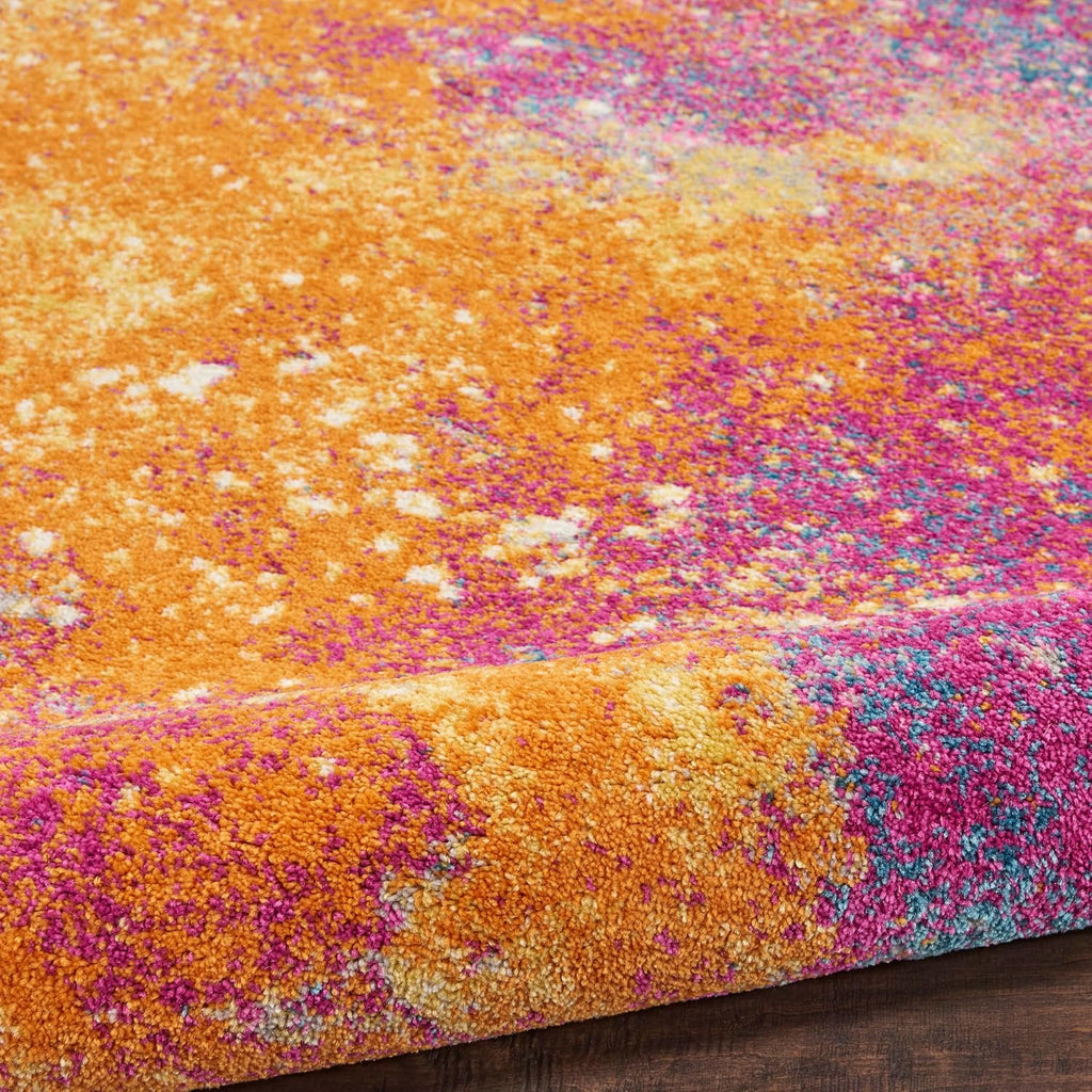 Nourison Home Passion Sunburst 8' x 10' Area-Rug, Modern, Abstract, Easy-Cleaning, Non Shedding, Bed Room, Living Room, Dining Room, Kitchen