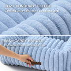 Bedsure ComfyFleece® Cute Dog Beds Large Sized Dog Washable，36in Cream