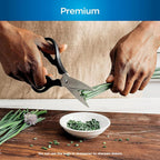 Ninja® NeverDull™ 15-Pc Wood Series Knife Block, Stainless/Walnut, K52015 | Stays razor-sharp 10+ years. Premium German stainless steel blades. Foolproof built-in sharpener. Walnut wood block & handles