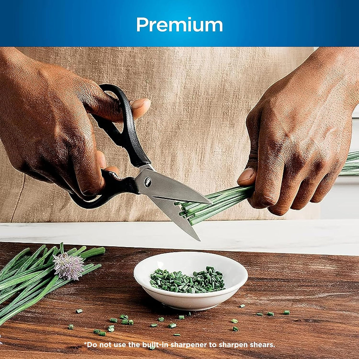 Ninja® NeverDull™ 15-Pc Wood Series Knife Block, Stainless/Walnut, K52015 | Stays razor-sharp 10+ years. Premium German stainless steel blades. Foolproof built-in sharpener. Walnut wood block & handles