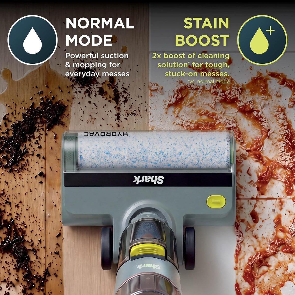 Shark HydroVac Reveal Cordless Vacuum, Mop and Self-Clean, Sage, WD322BRN