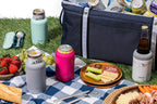 Ello Stainless Steel Insulated Can Cooler | Keeps 12oz, 16oz, Slim Cans, and Glass Bottles Cold | Metal Drink Holder Perfect for Beer, Soda, and Hard Seltzer