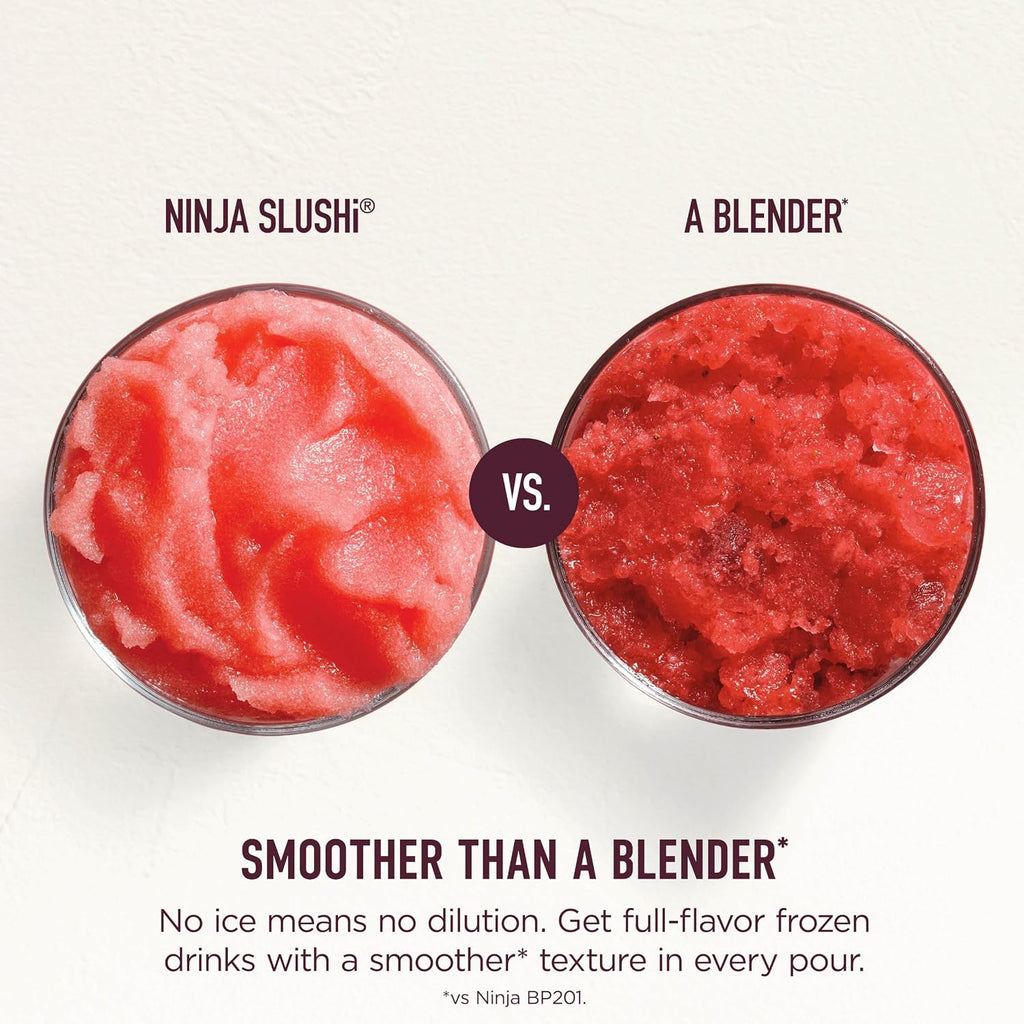 Ninja SLUSHi Smart Frozen Drink Maker, SlushAisst Techonology, FS351BR | Easier, Faster Slushing with SlushAisst Technology, one button, no guesswork, no ice needed, 7+ Servings, 88 vessel