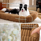 Bedsure ComfyFleece® Cute Dog Beds Large Sized Dog Washable，36in Cream