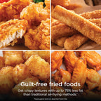 Ninja Air Fryer XL with MaxCrisp, 6.5 Qt, 6-in-1, Grey, AF181 | Max crisp, air fry, roast, bake, reheat, dehydrate, 1750W, 450F max, Fits 9 lbs wings
