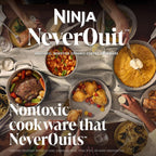 Ninja NeverQuit 3-Piece Ceramic Fry Pan Set, Iceland Blue, CQ13000BL4