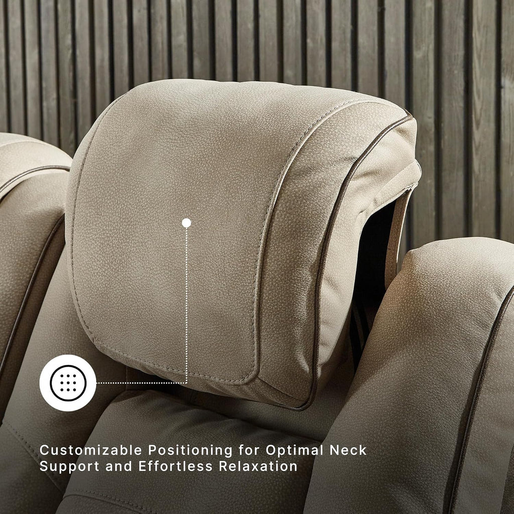 Signature Design by Ashley Zero Gravity Power Recliner Chair, Sand | Easy to clean water resistant performance fabric, Wall hugger power recliner, Living room chairs, Next-Gen Durapella Series