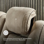 Signature Design by Ashley Zero Gravity Power Recliner Chair, Sand | Easy to clean water resistant performance fabric, Wall hugger power recliner, Living room chairs, Next-Gen Durapella Series