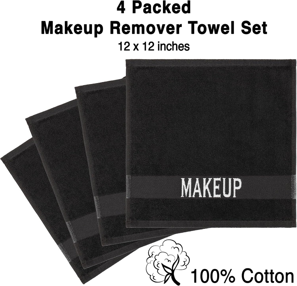 American Soft Linen 100% Cotton Luxury Turkish Towels, Makeup Remover Set